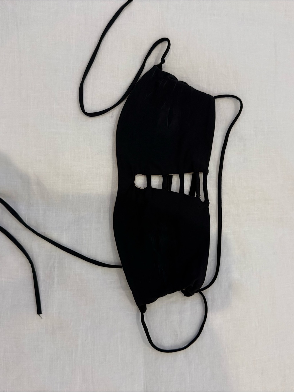 Black Cutout Bikini Top